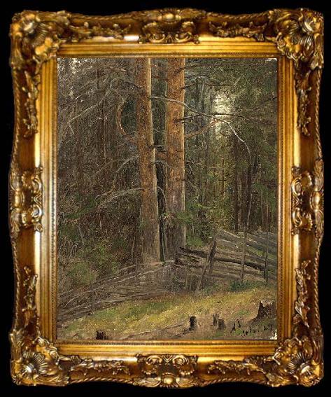 framed  Adolph Tidemand Skovinterior, ta009-2